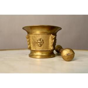 Small Bronze Mortar With Pestle 