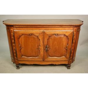 Walnut Buffet With Pull Handle 18th Century East Of France