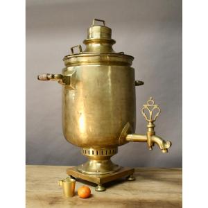 Important Copper Samovar 19th Century Pavel Kalinin Moscow