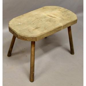 Brutalist Chestnut Table 