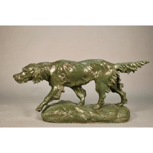 Hunting Dog By Thomas François Cartier (1879-1936)