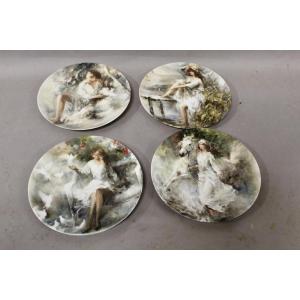 Porcelain Plates From The “past Memories” Collection By Dutch Artist Willem Haenraets
