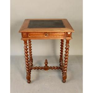 Louis XIII Side Table With Turned Legs