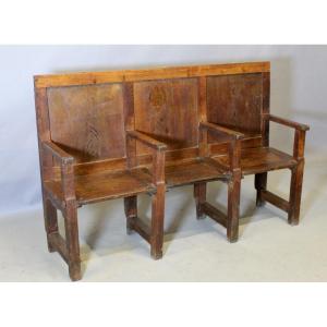 3-seater Oak Church Pew