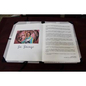 Box Set Of 8 Gab Gabongo Lithographs And Unpublished Poems By Maurice Métral