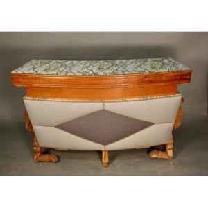 70s Formica Bar With Camel Decor 