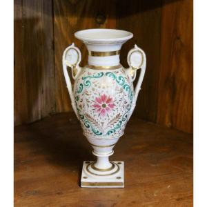 Empire Vase In Paris Porcelain 