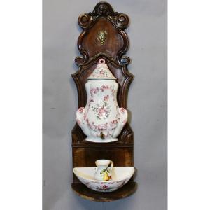 Wall Fountain For Water Or Wine, Lunéville Earthenware