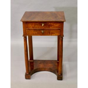 Empire Period Worker In Walnut Burl 