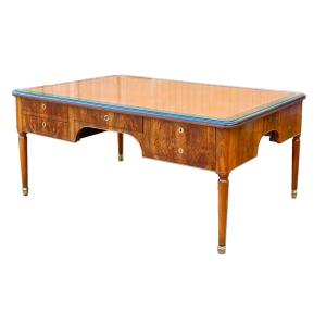 Important Charles X Desk For 4 People, Stamped Jantet