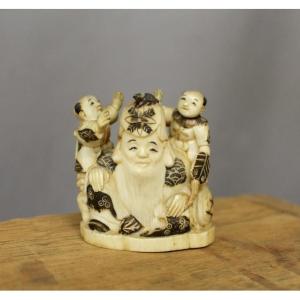 Ivory Okimono, Japan, Taishō Period (1912-1926), Circa 1920.