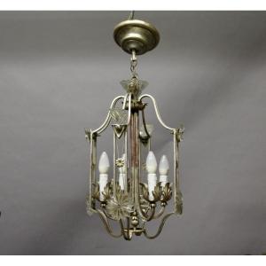 Cage Chandelier By Atelier Banci In Florence With 4 Lights