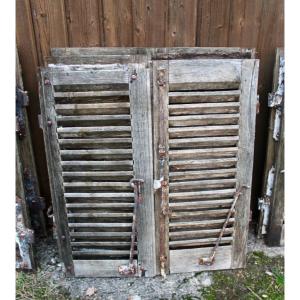 Suite Of 10 Pairs Of 19th Century Antique Shutters