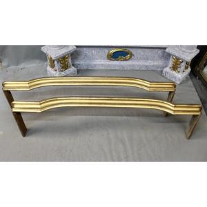 Pair De Cantonnières En Bois Doré XIXème