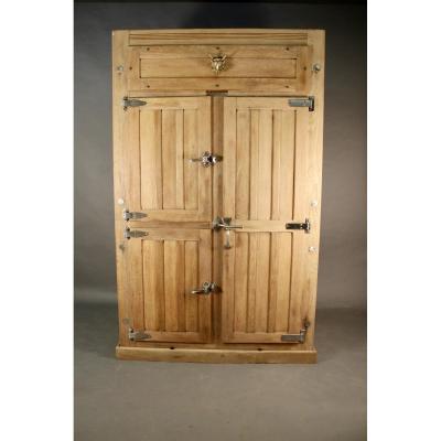 Large Model Ice Box 1950 In Oak