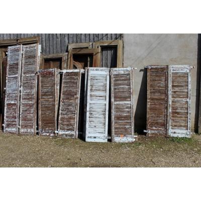 Lot Of 9 Pairs Of Louvers Including 2 Large