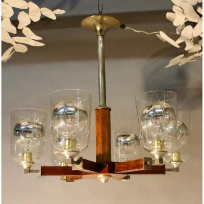 1940 Chandelier With 6 Arms Of Light