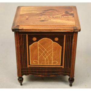 Inlaid Cigarette Dispenser 1900 Japanese Decor