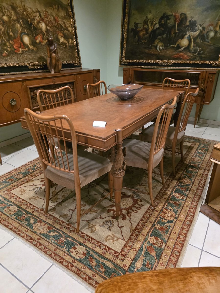 Tavolo e sedie di Pierluigi Colli per Framar, anni 50'-photo-4