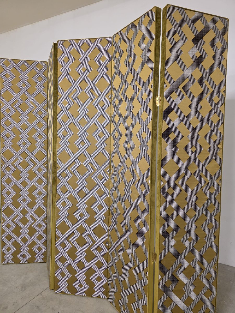 Paravento in stile Hollywood Regency Anni 70'-photo-4