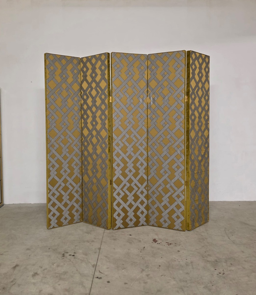 Paravento in stile Hollywood Regency Anni 70'