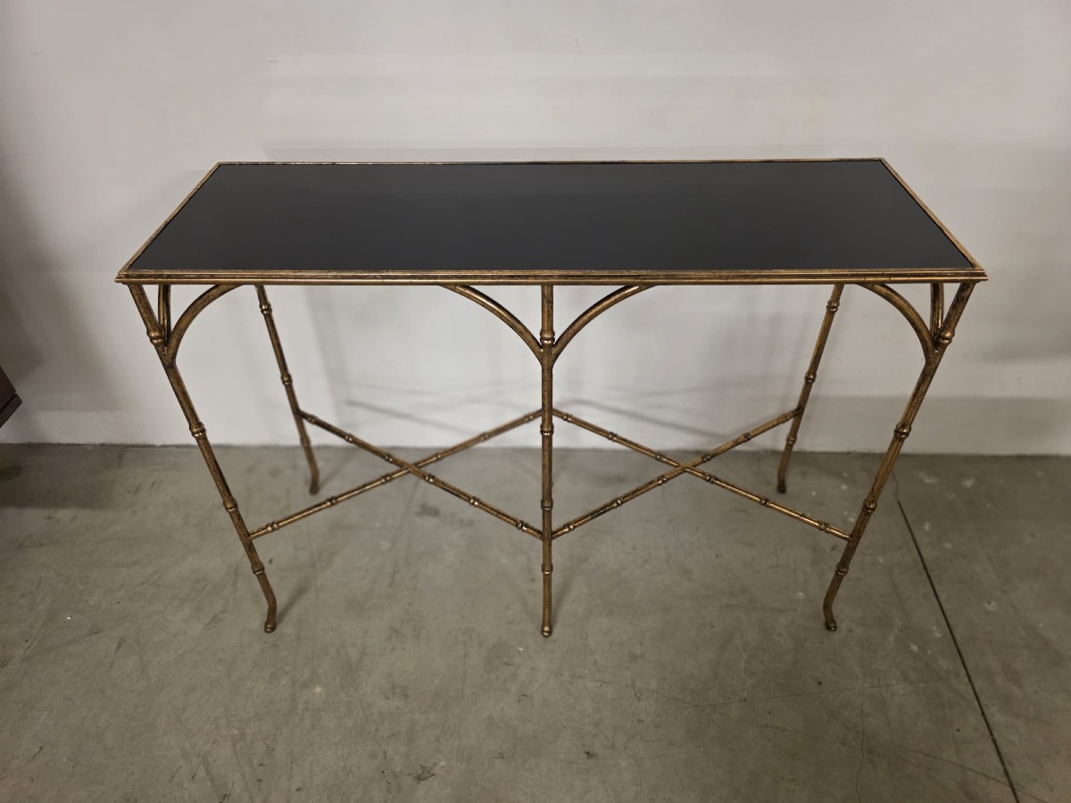 Consolle  Hollywood Regency su disegno di maison jansen