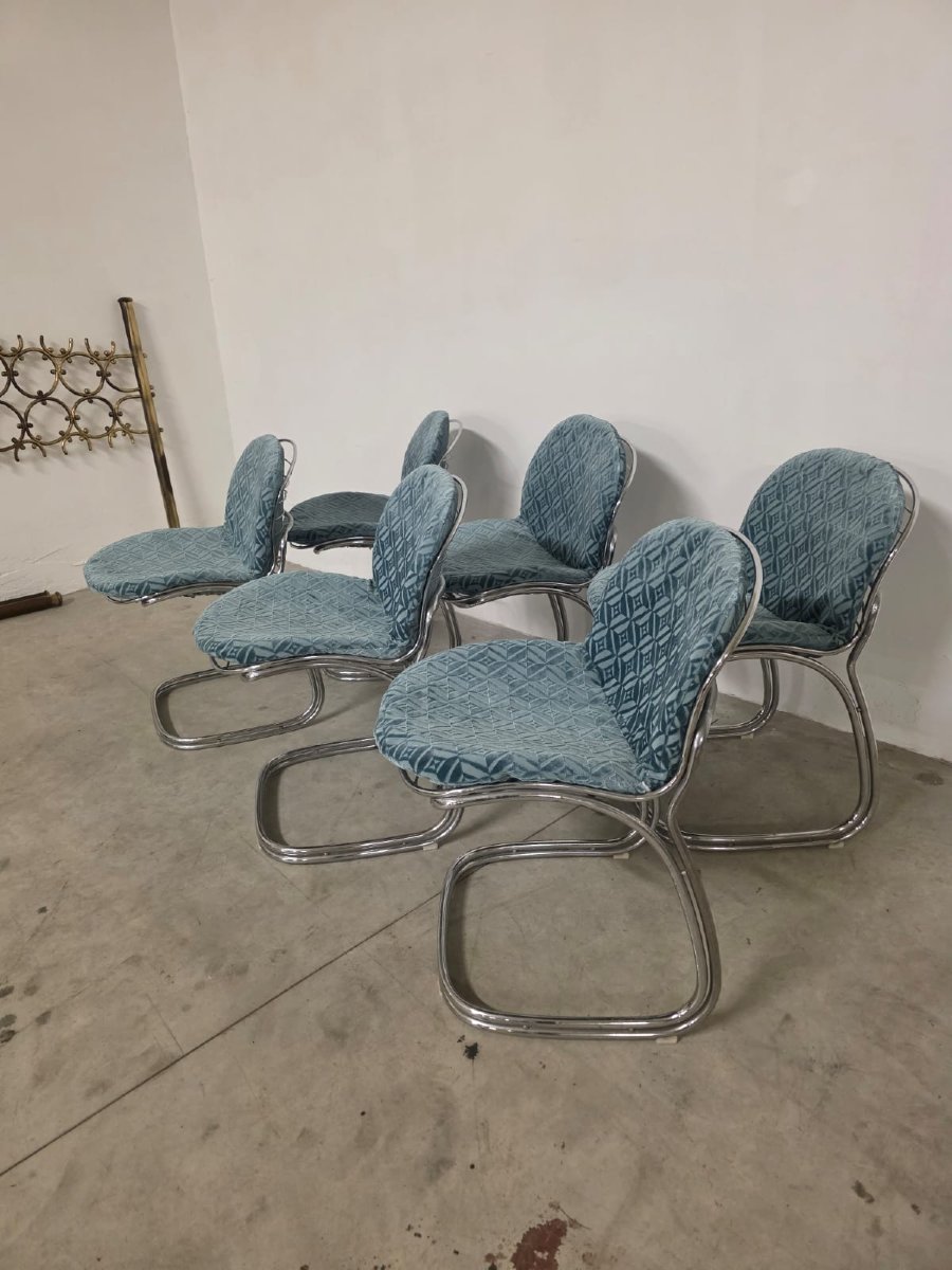 Sei sedie modello Sabrina di Gastone Rinaldi.-photo-3