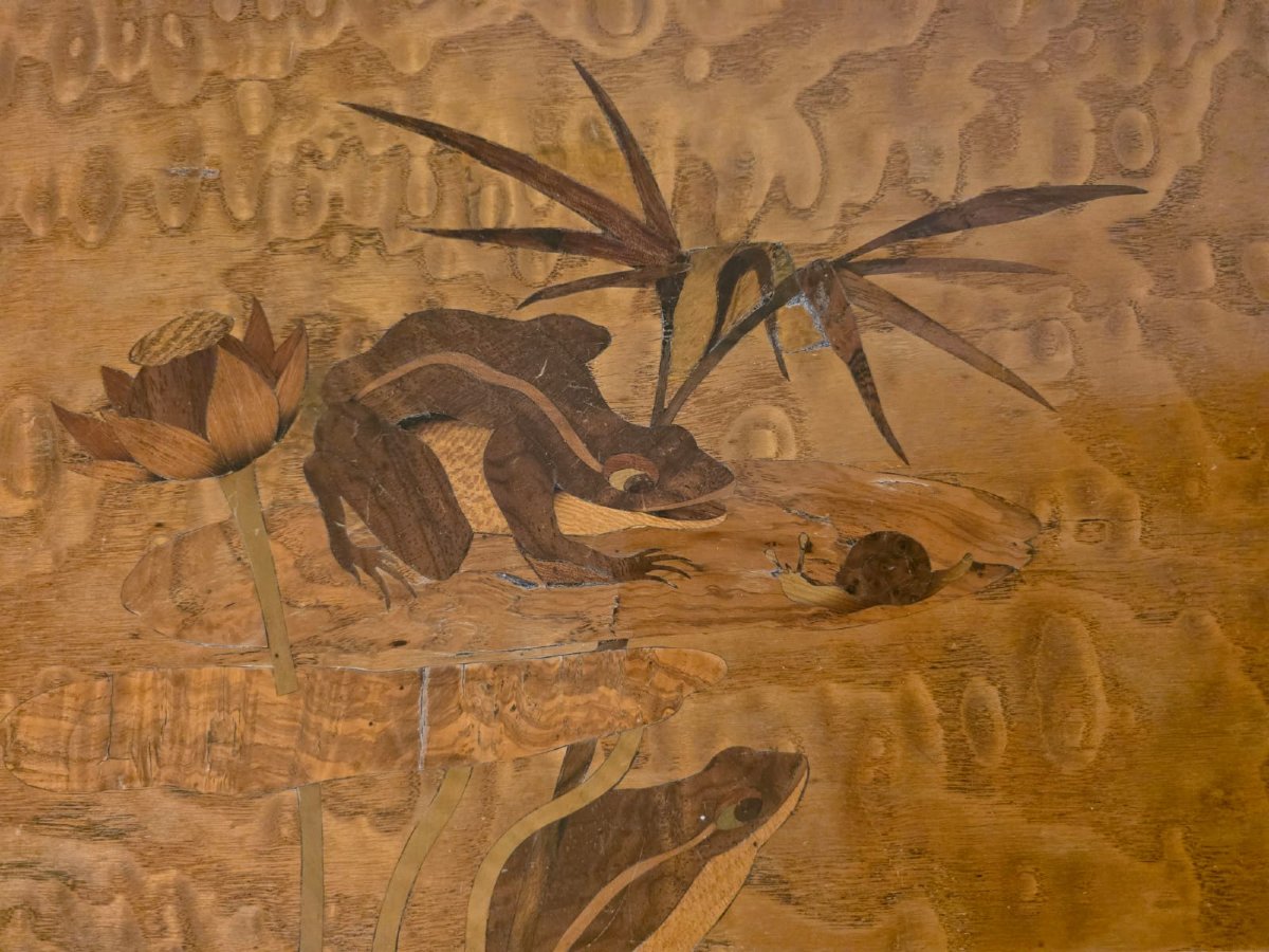 Tavolini ad incastro attribuiti ad Emille Gallè-photo-1