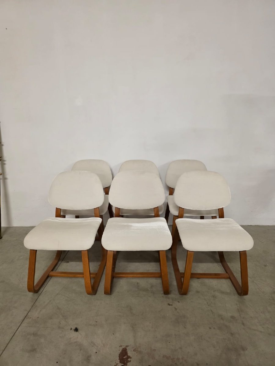 Sedie anni 60' legno curvo.-photo-4