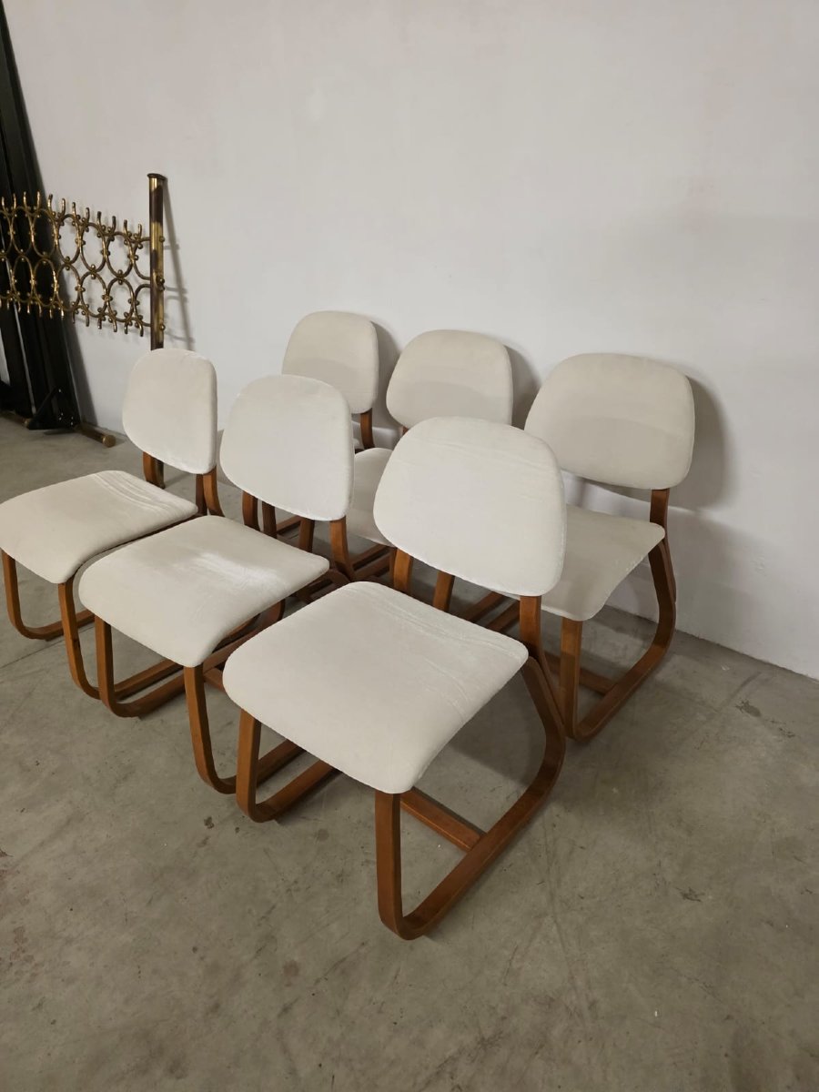 Sedie anni 60' legno curvo.-photo-5