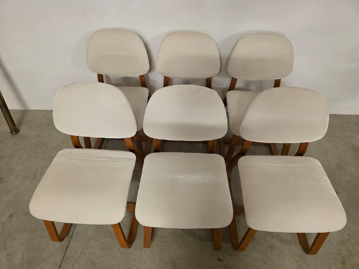 Sedie anni 60' legno curvo.-photo-6