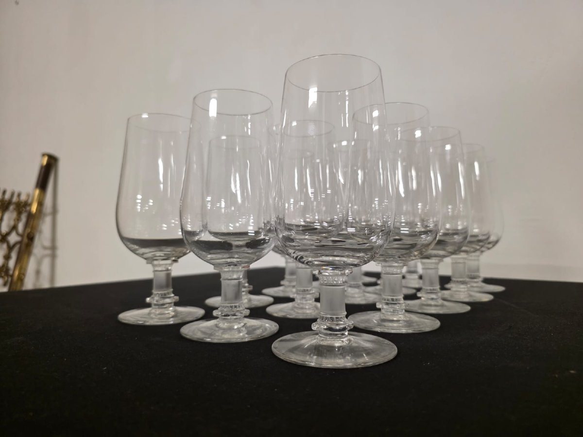 15 Bicchieri modello Murat di Lalique France-photo-4