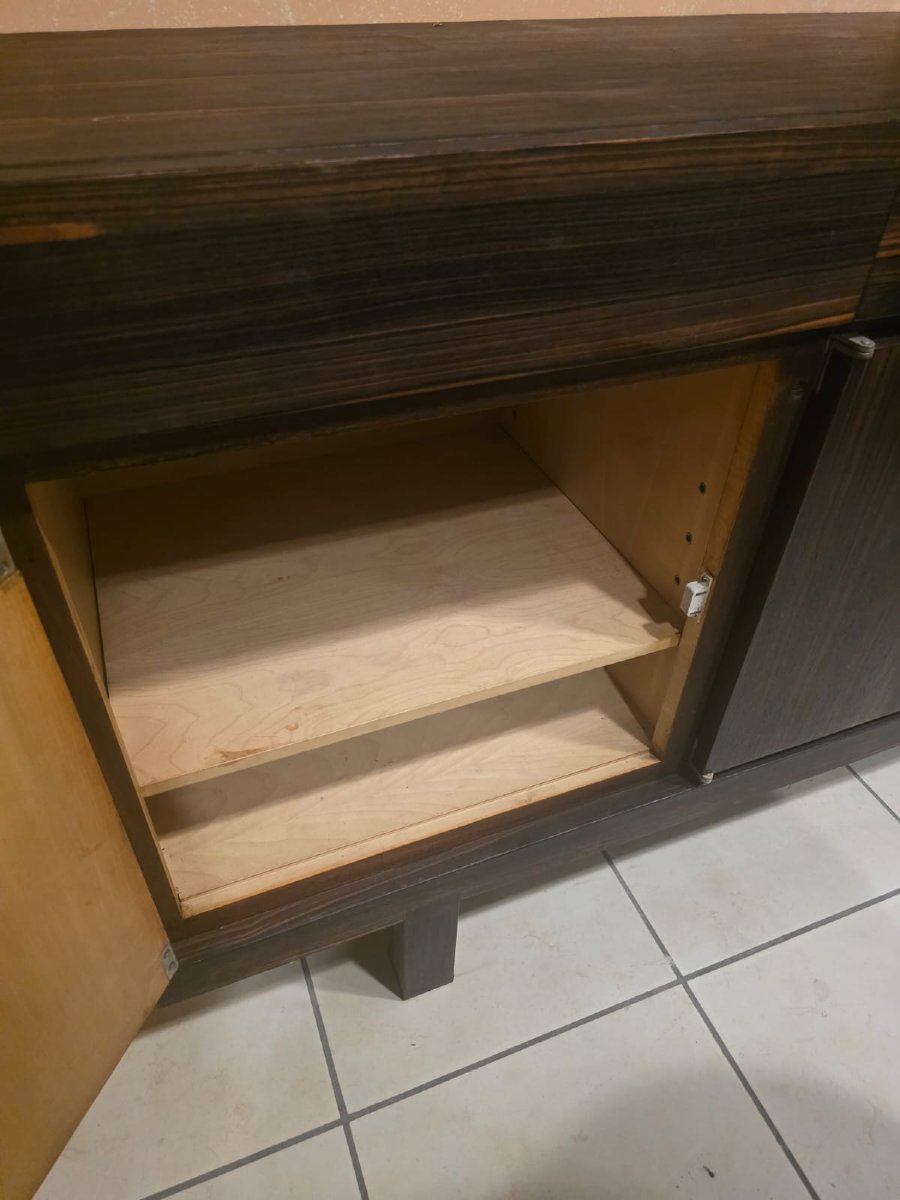 Grande credenza impiallacciata anni 80'.-photo-4