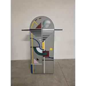 Comò postmodernista di Eugenio Pinuer stile Memphis