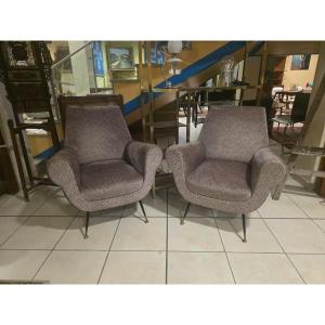 Coppia di poltrone di Gigi Radice per Minotti