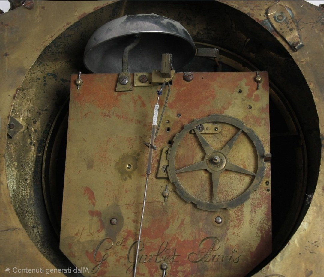 Orologio a cartel, Luigi XVI, in bronzo dorato,  Jean-Charles Delafosse,  XVIII secolo-photo-2