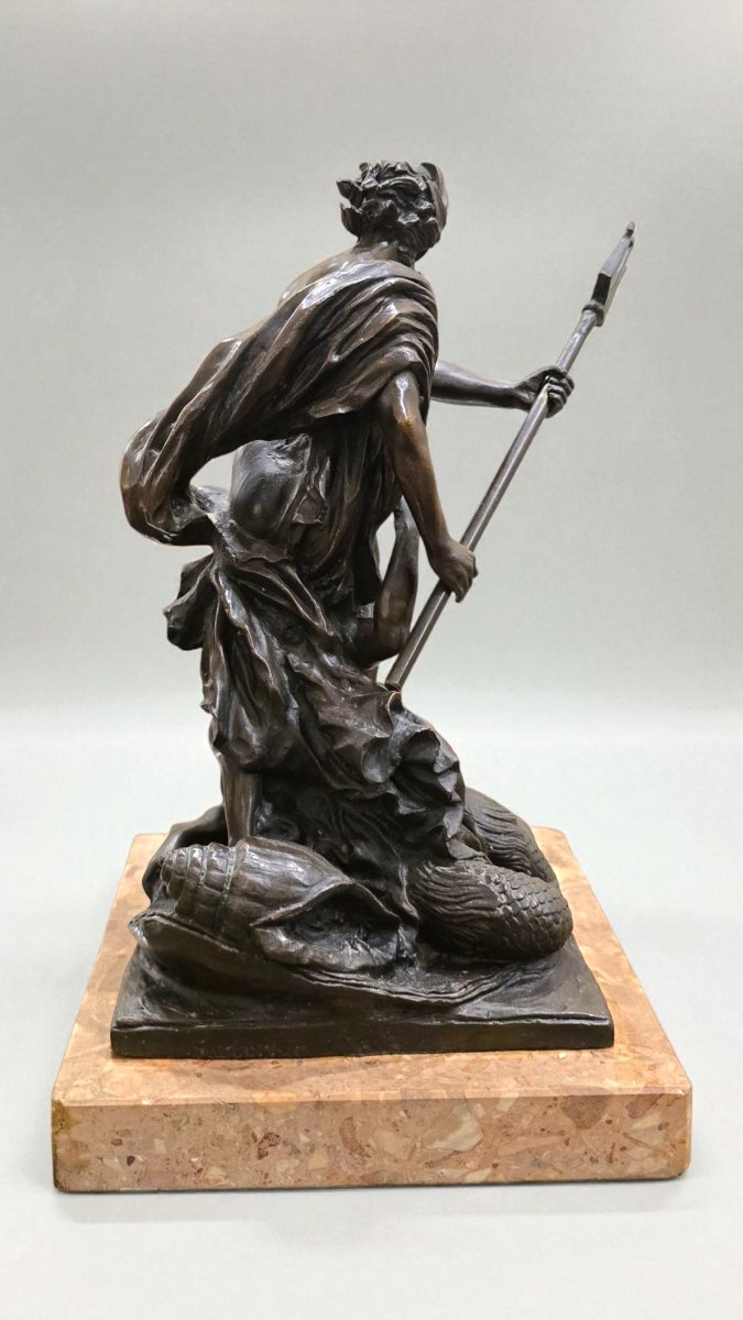 Scultura "Nettuno che calma le onde furiose", da Lambert-Sigisbert, XIX secolo-photo-4