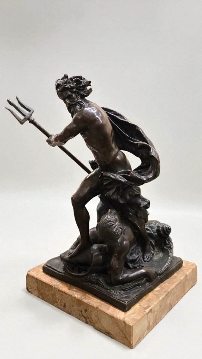 Scultura "Nettuno che calma le onde furiose", da Lambert-Sigisbert, XIX secolo-photo-5