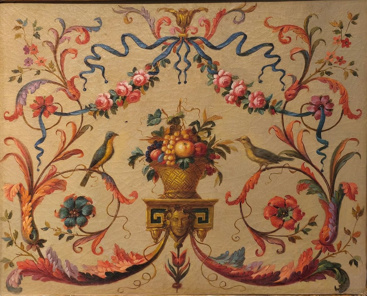 Cerchia di Fedele Fischetti, XVIII secolo, olio su tela applicato su cartone-photo-1