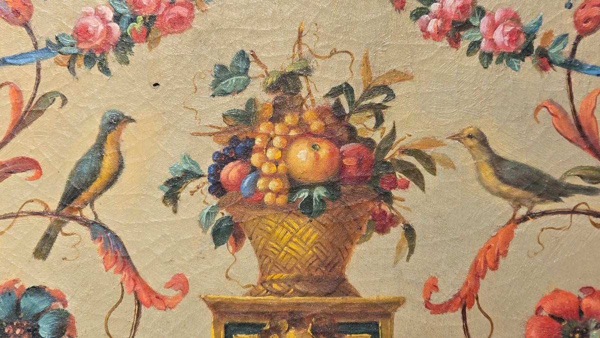 Cerchia di Fedele Fischetti, XVIII secolo, olio su tela applicato su cartone-photo-5