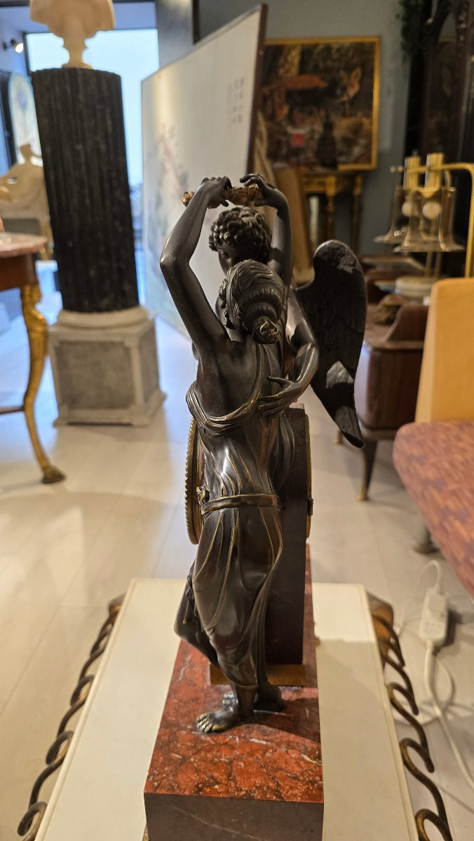 Pendolo di Amore e Psiche, da Claude Michallon, Impero XIX secolo-photo-1