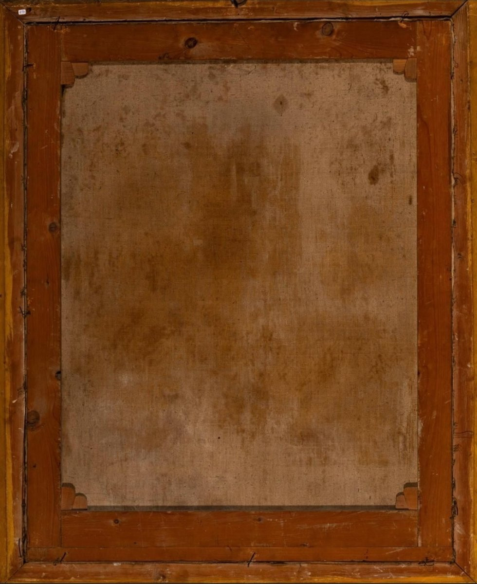 Allegoria, Ritratto come "Flora", XVIII secolo, olio su tela, Italia-photo-4