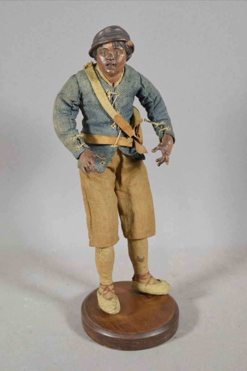 Pastore del presepe napoletano rappresentante un "Bambino", XVIII secolo, Napoli