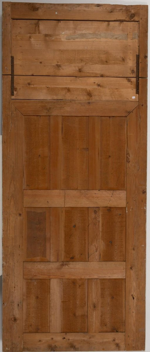 Specchio fondosala del XIX secolo in legno dorato e laccato con decorazione neoclassica.-photo-4