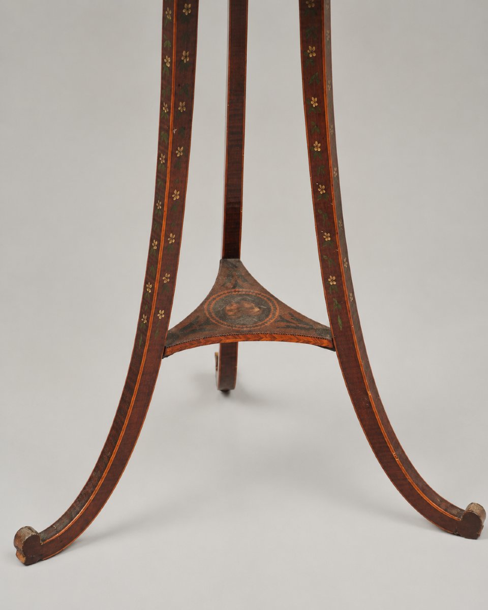 Tavolino leggio inglese in legno policromo  Inghilterra, fine del XVIII secolo-photo-3