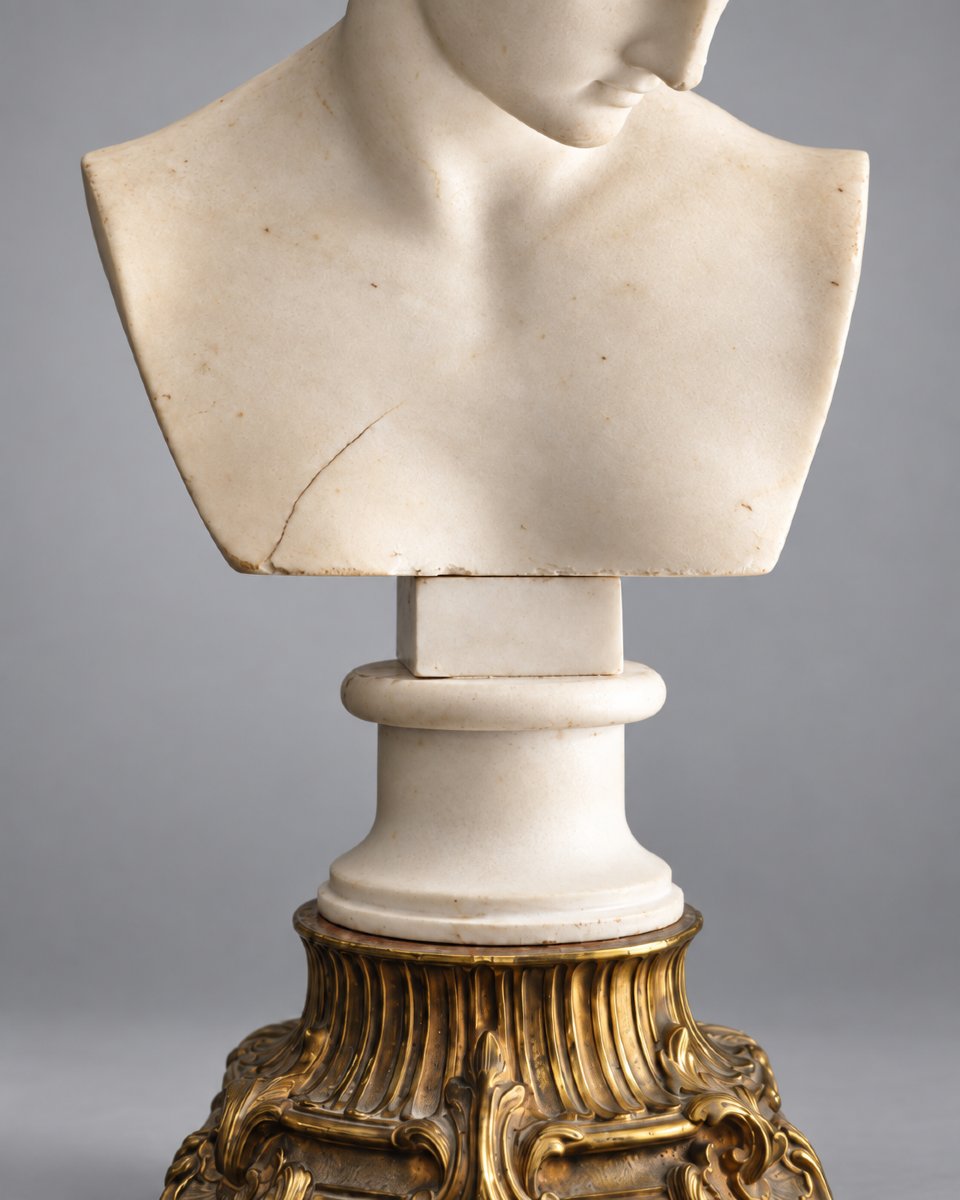 Vacca Chiatamone – Busto della Venere di Capua in marmo statuario – Napoli, XIX secolo-photo-1