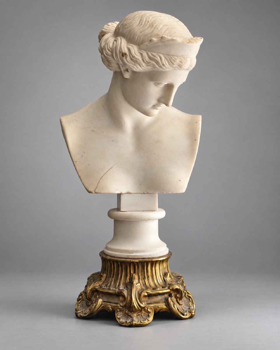 Vacca Chiatamone – Busto della Venere di Capua in marmo statuario – Napoli, XIX secolo