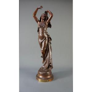 Bronzo francese "l'Alba" Firmato Levasseur, XIX secolo 
