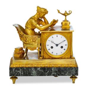 Orologio "La Lettrice". Francia, periodo Impero, XIX secolo, modello di Jean André Reiche