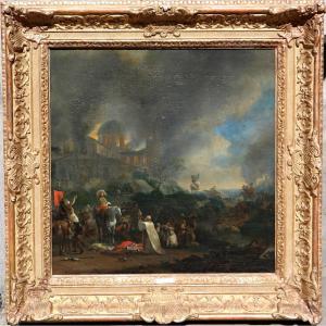 Willem Schellinks (1623 - 1678), Dutch Soldiers Plundering And Burning Down A Church